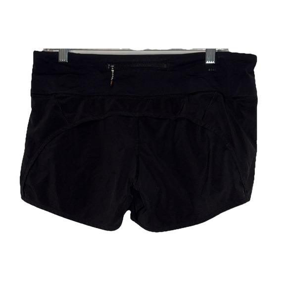 Lululemon Athletic Speed Up Shorts Lined Black Womens Size 8 - Picture 2 of 6